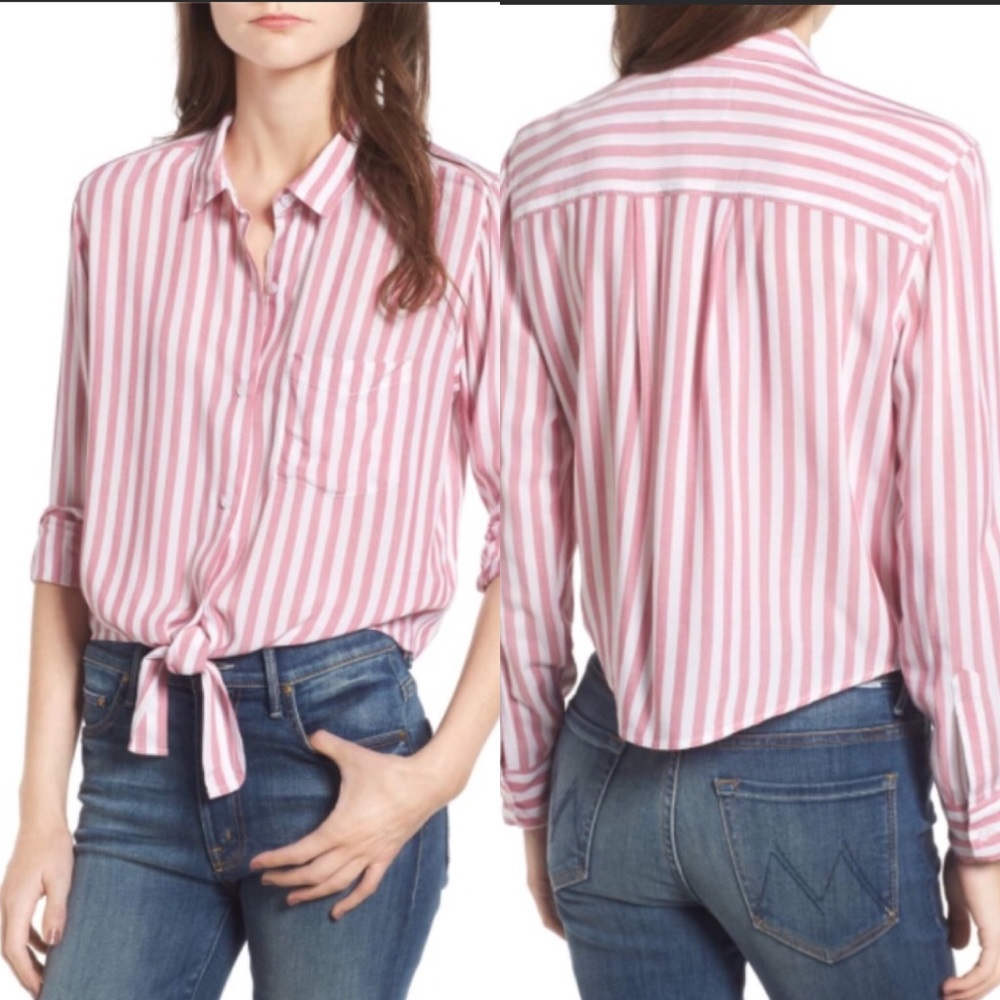 Rails Val Tie Front Top [Garnet White]